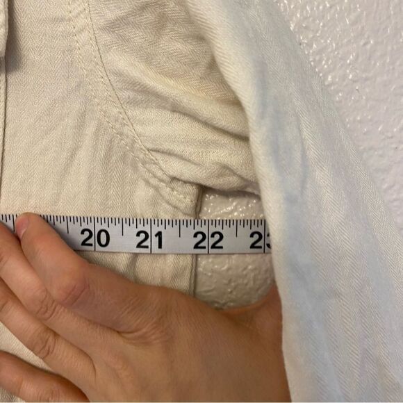 Old Navy cream beige linen SAFARI Anorak
HOWLITE utility jacket coastal Beach S - Picture 13 of 13